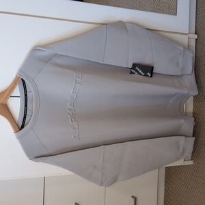 Alphalete NWT ELMTS Long Sleeve Pullover Sweater Gray Men's XXL